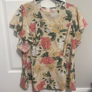 SHEIN CURVE flower shirt
